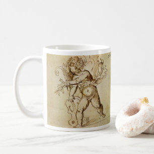 Mug Cupidon avec un violon par Domenico Campagnola