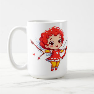 Mug Cupidon mignon avec arc et flèche