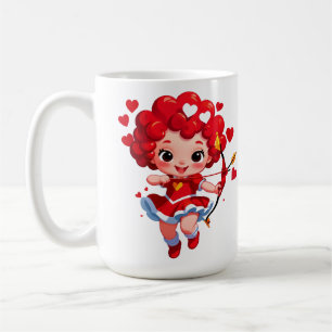 Mug Cupidon mignon avec arc et flèche