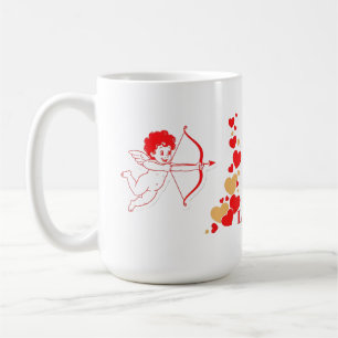 Mug Cupidon mignon avec arc et flèche