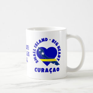 Mug CURAÇAO Grand Cœur Fun Personnalisé 2026 Football