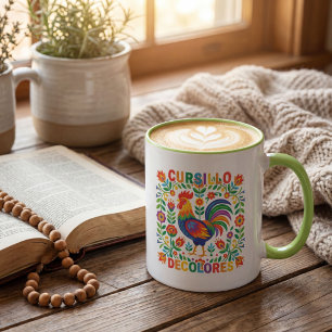 Mug Cursillo DeColores Coq d'Art Populaire Espagnol