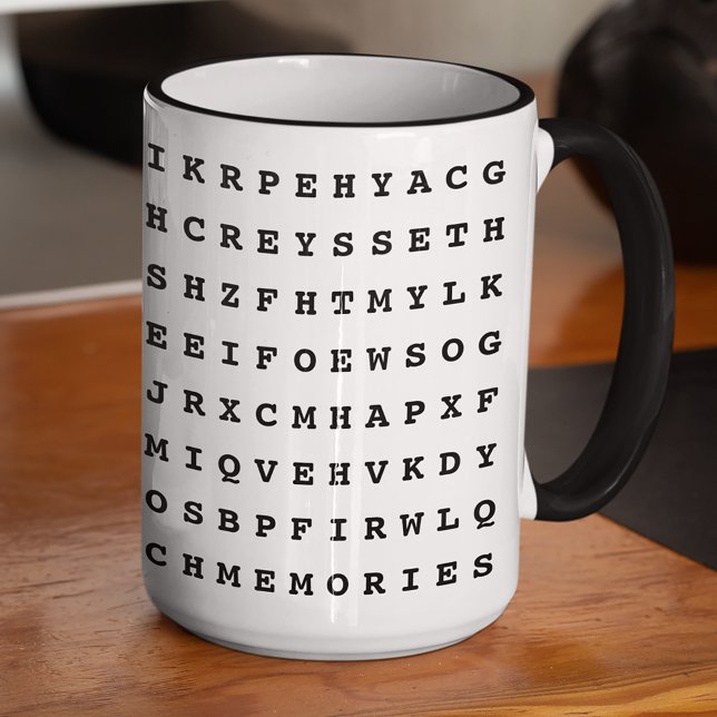 Mug Custom 12 Word Family Word Recherche de mots Cuisi (Créateur téléchargé)
