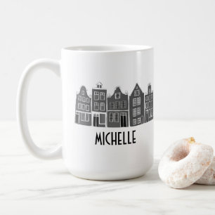 Mug CUSTOM Canal House Rainbow Amsterdam Holland Dutch