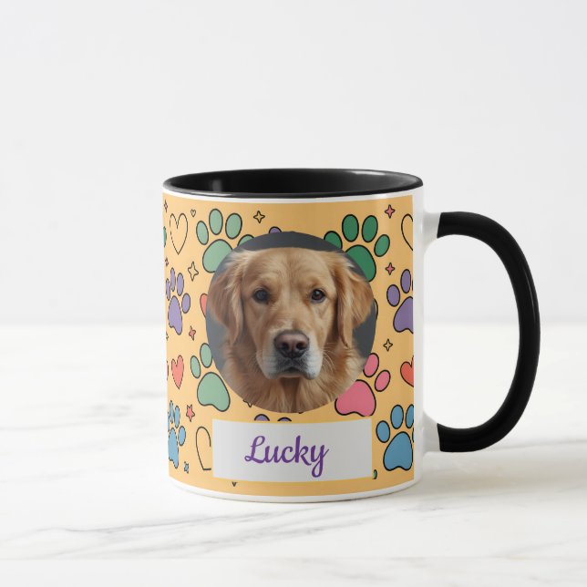 Mug Custom Chien Maman, Chien Papa, Personnaliser Cade (Droite)
