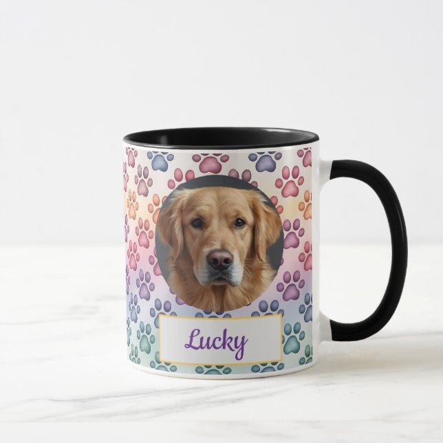 Mug Custom Chien Maman, Chien Papa, Personnaliser Cade (Droite)