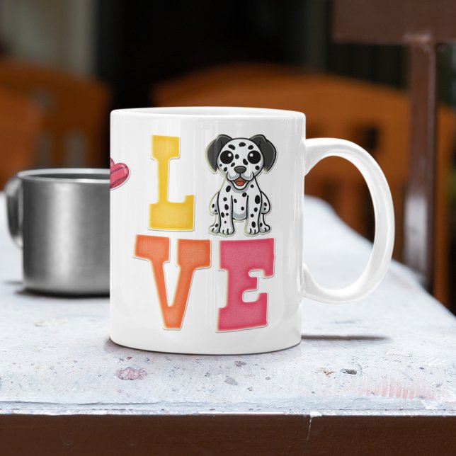 Mug Custom Cute Valentine's Day Amoureux des chiens da (Créateur téléchargé)