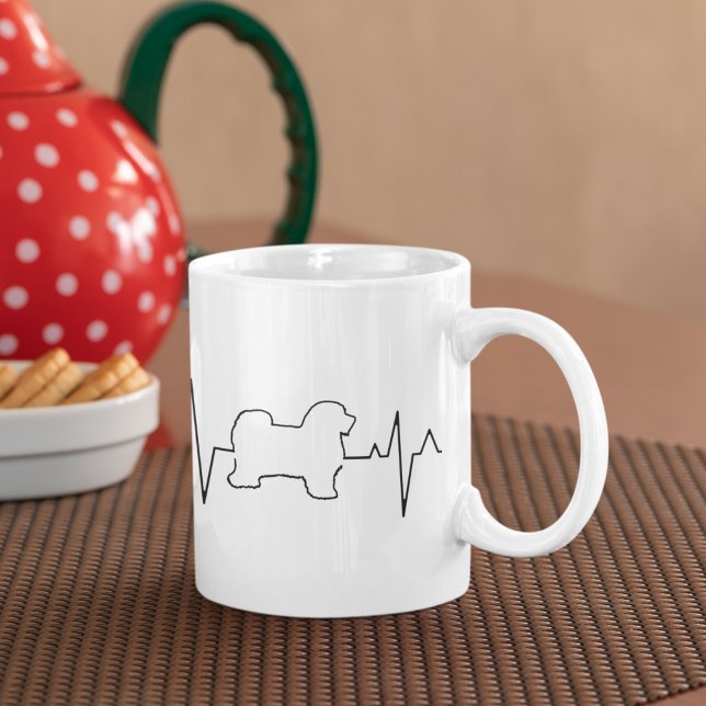 Mug Custom Cute Valentine's Day Theme Heartbeat Dog (Créateur téléchargé)