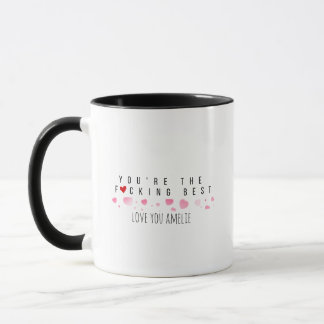 Mug Custom Fun Cute Vous êtes le meilleur Rose