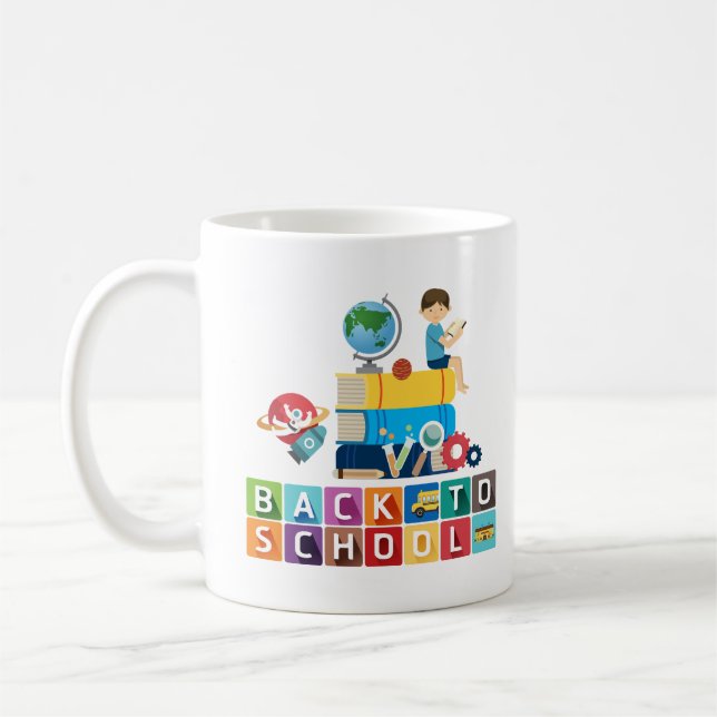 Mug custom gift for teacher, back to school, custom  (Gauche)