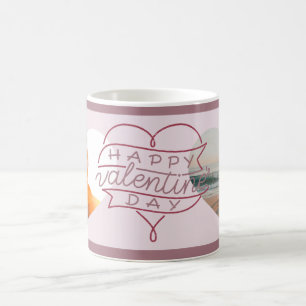 Mug Custom Happy Valentine's Hearts Day Multi Photo