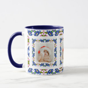 Mug Custom Jolly Noël Motif Photo Tea