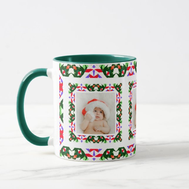 Mug Custom Jolly Noël Motif Photo Tea (Gauche)