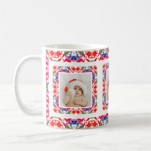 Mug Custom Jolly Noël Motif Photo Tea