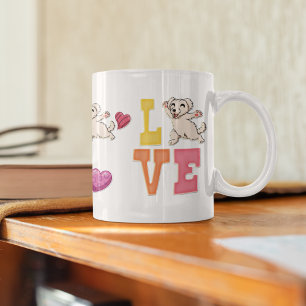 Mug Custom mignonne Valentine's Day Amoureux des chien