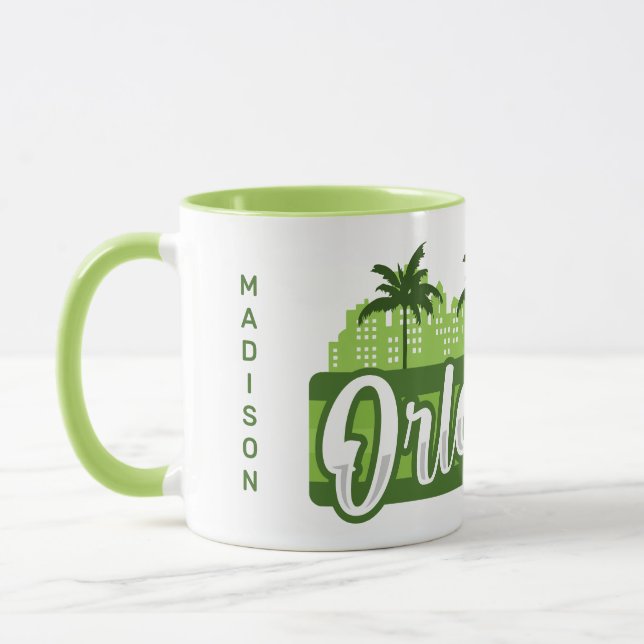 Mug Custom Name Orlando Florida (Gauche)