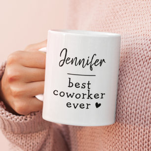 Mug Custom Text Work Bestie Coworker Colleague Fun