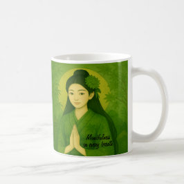 Mug Custom Zen Méditation art Mindfult Yoga Vert