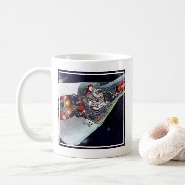 Mug Cutaway Un Appareil Spacecraft Gemini À Deux Perso (Avec donut)