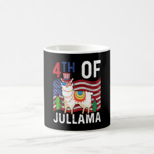 Mug Cute 4 juillet Patriotique Llama 4 juillet Cadeau