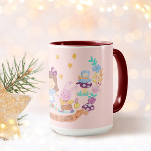 Mug Cute Alice au pays des merveilles Nom Rose