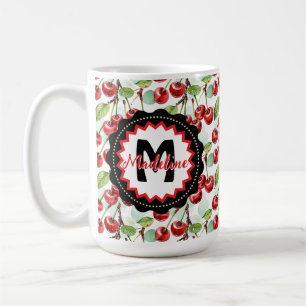 Mug Cute Aquarelle Cerisier Motif personnalisé