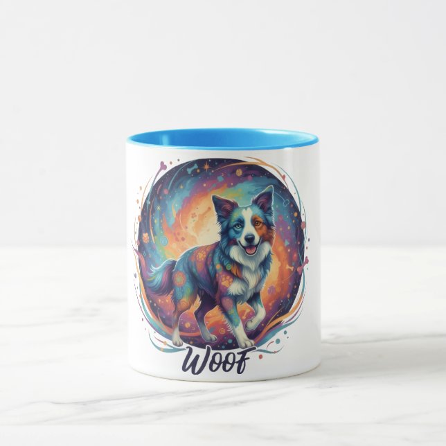Mug Cute Artistic Puppy Design for Dog Lovers (Centre)