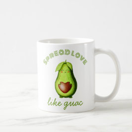 Mug Cute Avocado personnalisé Art original dessiné à l