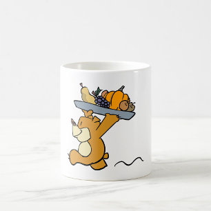 Mug Cute Bear transportant une cueillette festive Plat