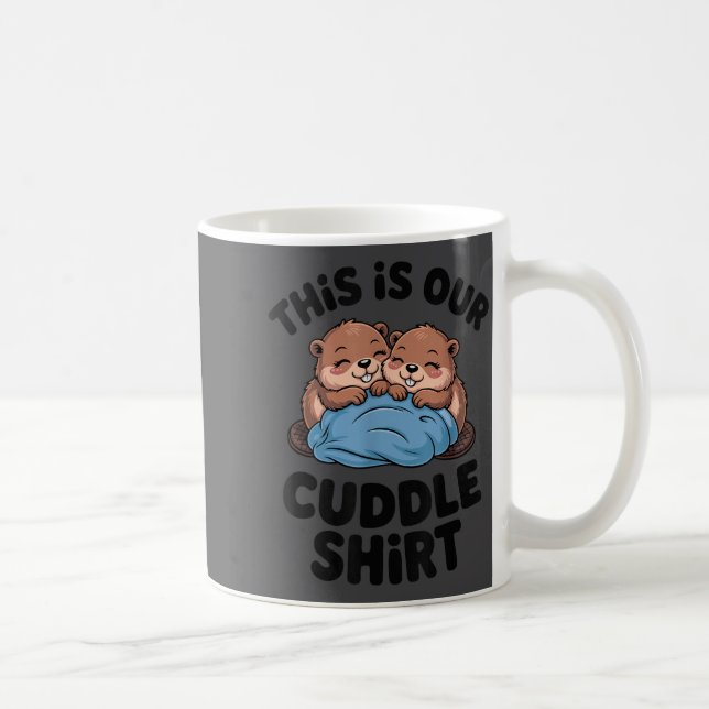 Mug Cute Beaver Couple This Is Our Cuddle  (Droite)