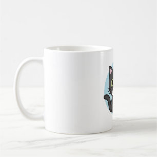 Mug Cute Black Tuxedo Chat Aime Boire Thé Bubble