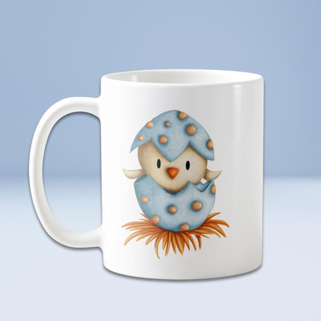 Mug Cute Bleu Oeuf Chick (Créateur téléchargé)