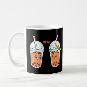 Mug Cute Boba Bubble Milk Tea Couple pour la Saint-Val