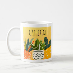 Mug Cute Boho Poted Plantes Personnalisé Plante Lover