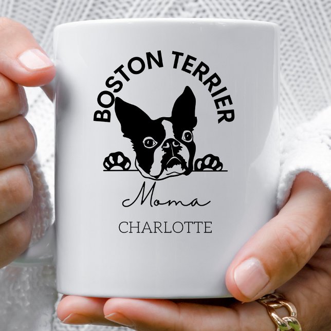 Mug Cute Boston Terrier Maman Chien (Créateur téléchargé)