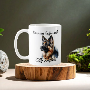 Mug Cute Brown café du matin Mon SHERPHERD PERSONNALIS