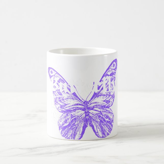 Mug cute butterfly art design  (Centre)