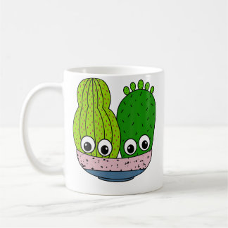 Mug Cute Cacti Arrangement In Pottery Bowl