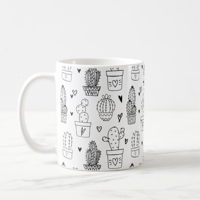 Mug Cute Cactus Succulent Jardin Plante Botanique (Gauche)