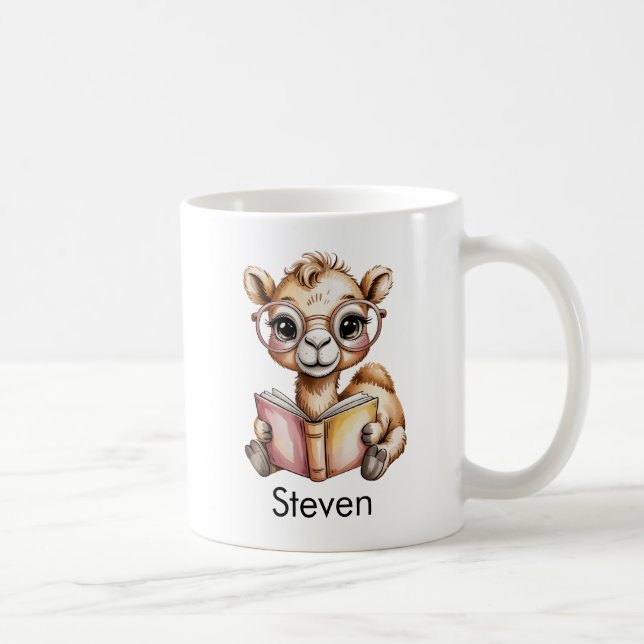 Mug Cute Camel Reading a Book Custom (Droite)