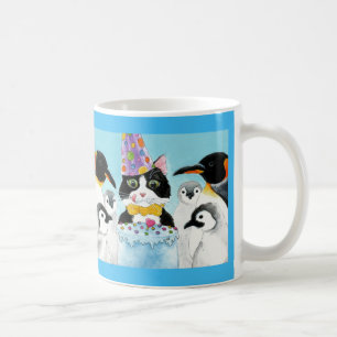 Mug Cute cat penguin birthday