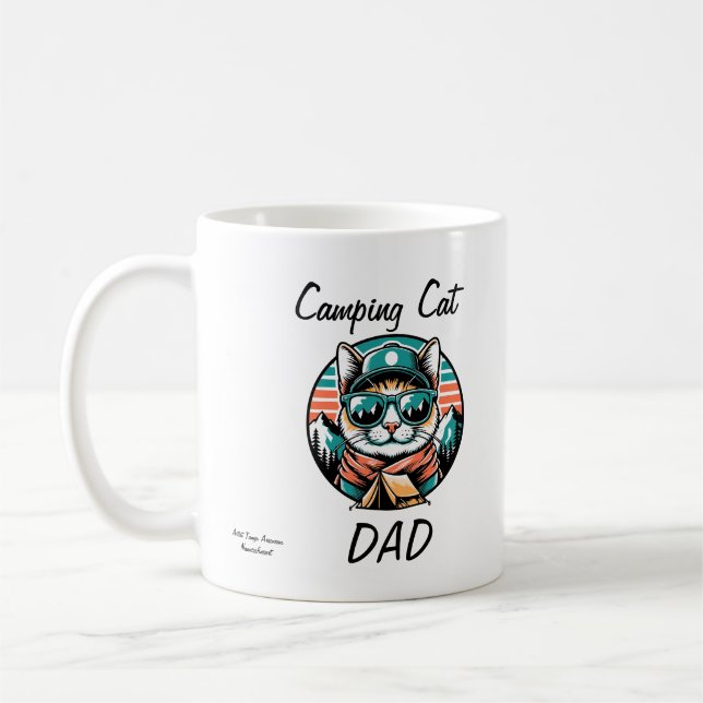 Mug  Cute Cat Sunglasses Personalize (Gauche)