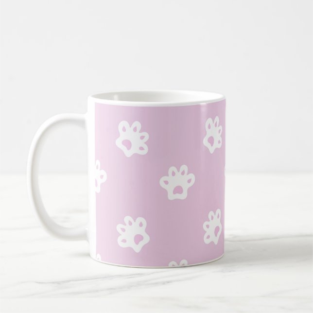 Mug cute cat's paws pattern (Gauche)