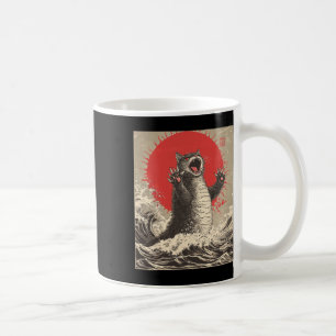 Mug Cute Catzilla Chat Japonais Art Drôle Chat