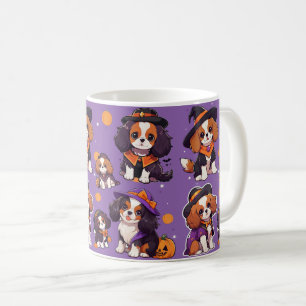 Mug Cute Cavalier King Charles halloween motif