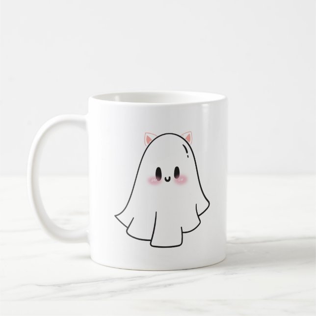 Mug Cute chat fantôme (Gauche)