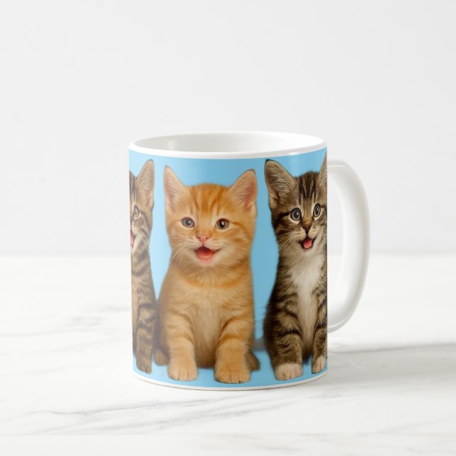 Mug Cute chaton mug. (Devant droit)