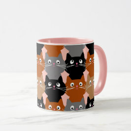 Mug Cute Chats Motif Adorable Feline Kittens Café