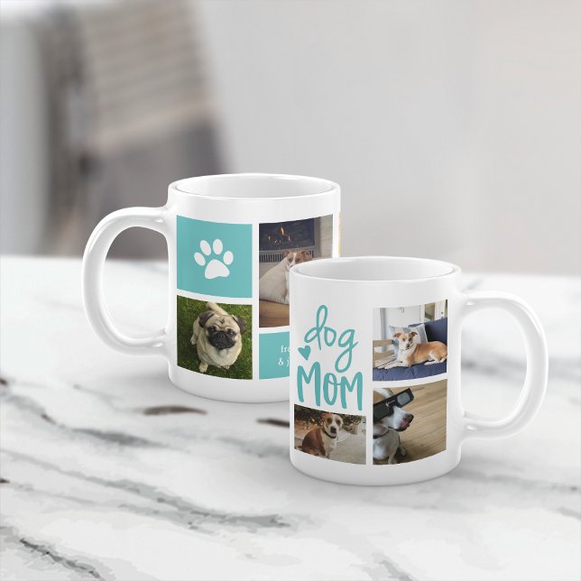 Mug Cute Chien Maman Animal de compagnie Photo Collage (Créateur téléchargé)