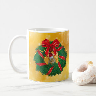 Mug Cute Chipmunk couronne de Noël